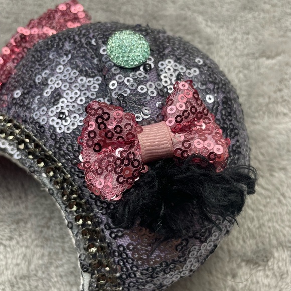 Disney Eeyore Minnie Mouse Custom Made Sequins Ears Headband Adult Size - Picture 7 of 7